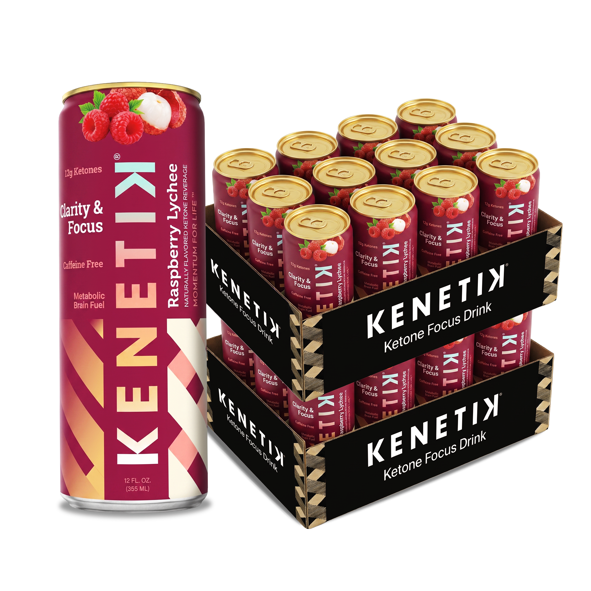 Kenetik Raspberry Lychee Cans