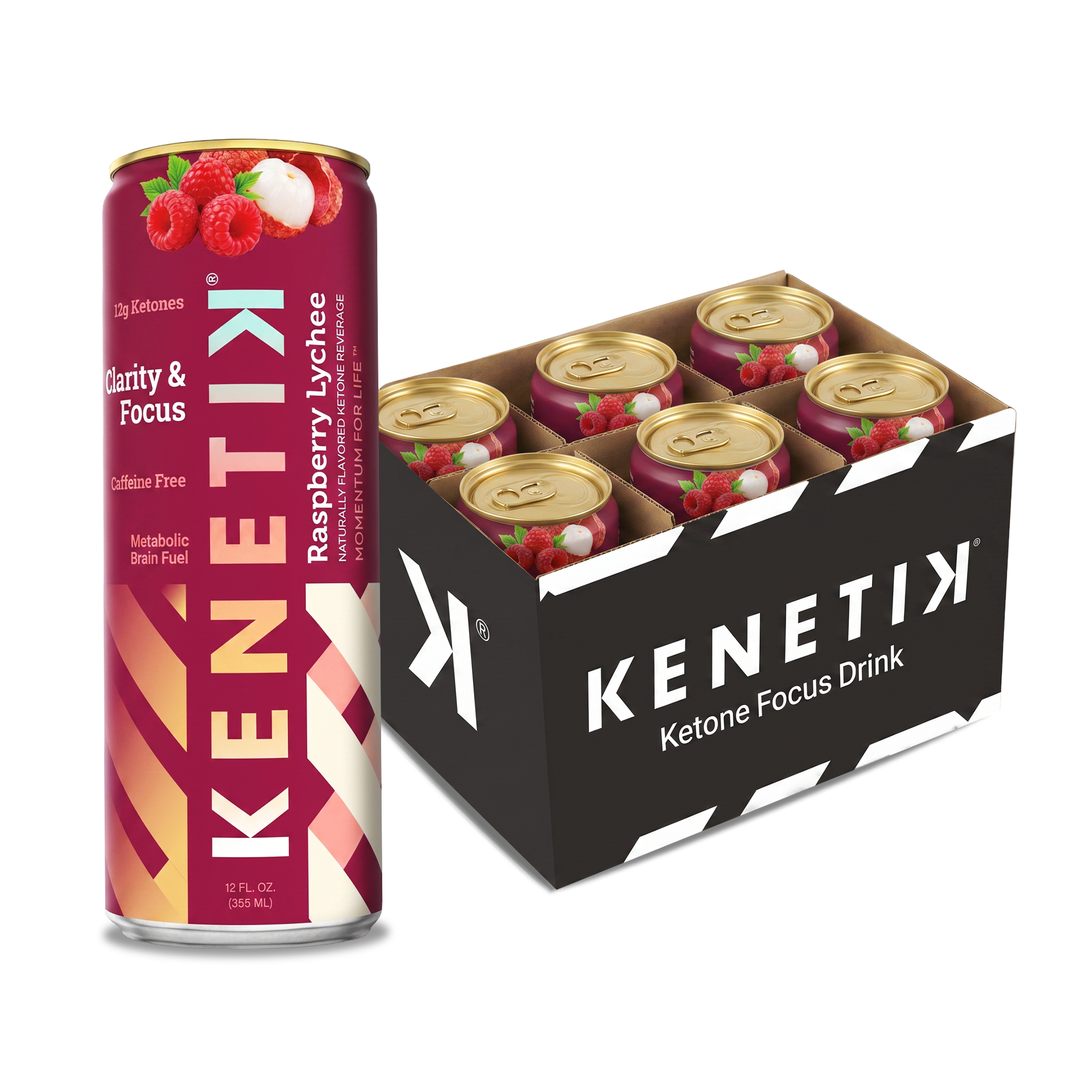 Kenetik Raspberry Lychee Cans